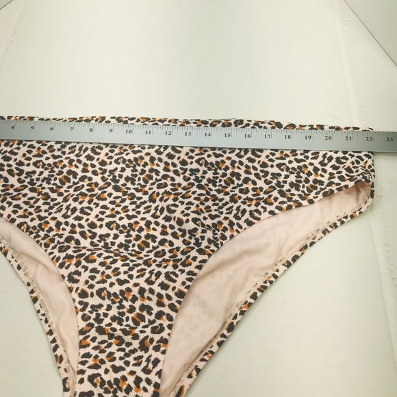 Xhilaration Women's Sz 20W/22W High Leg High Waist Swim Bottom Animal Print New - Picture 7 of 9